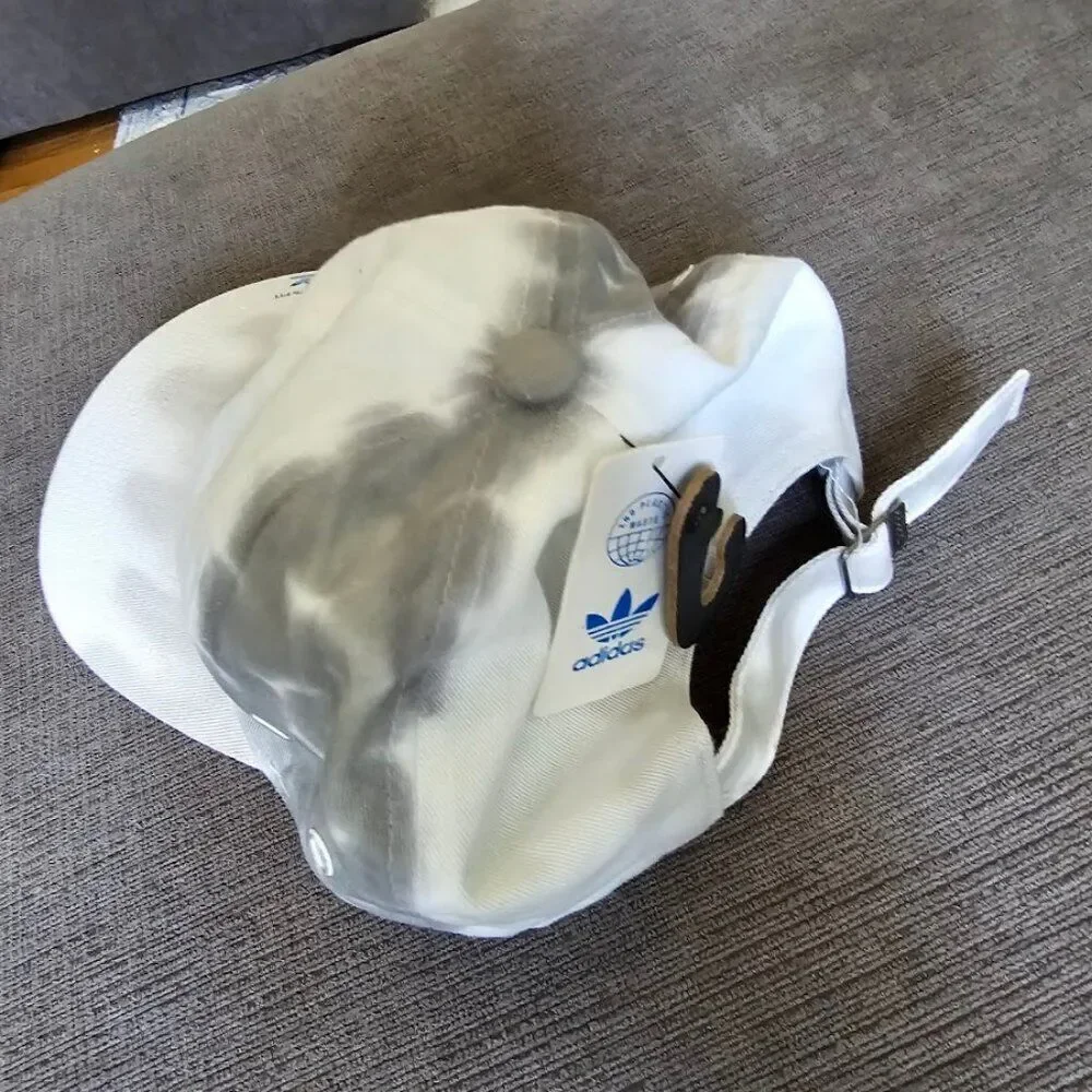 Adidas Women's Originals White/Gray Relaxed Color Wash Adjustable Cap